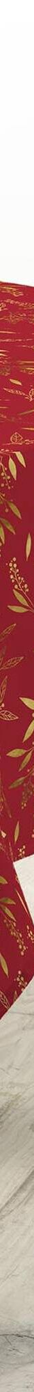 Nappe motif végétal métallisé (rouge / doré) Nappe motif végétal métallisé (rouge / doré)